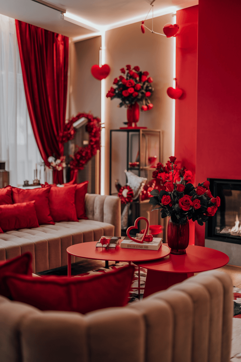  25 Ideas for Home Decor Valentines in Red