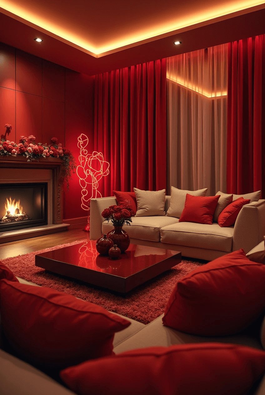  25 Ideas for Home Decor Valentines in Red